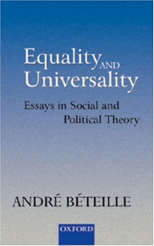 Equality and Universality: Essays in Social and Political Theory