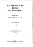 South African Music Encyclopaedia: J-O