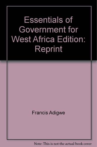 Essentials of Government for West Africa