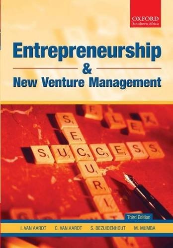 Entrepreneurship and New Venture Management