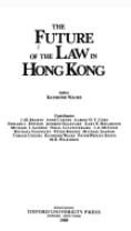 The Future of the Law in Hong Kong
