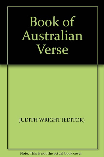 Book of Australian Verse