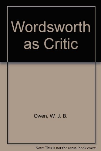 Wordsworth As a Critic