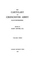 The Cartulary of Cirencester Abbey, Gloucestershire: Volume 3