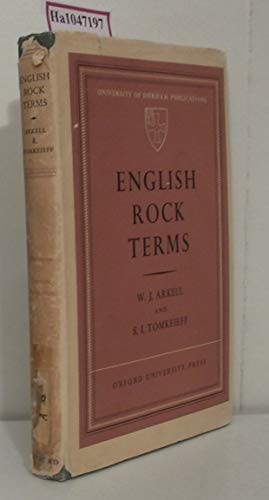 English Rock Terms: Chiefly as used by Miners and Quarrymen