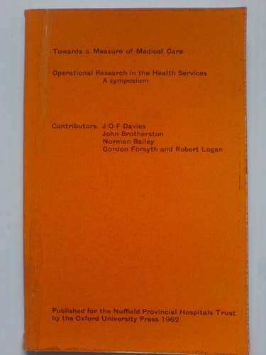 Towards a Measure of Medical Care