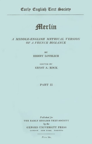 Henry Lovelich's Merlin: Vol. II