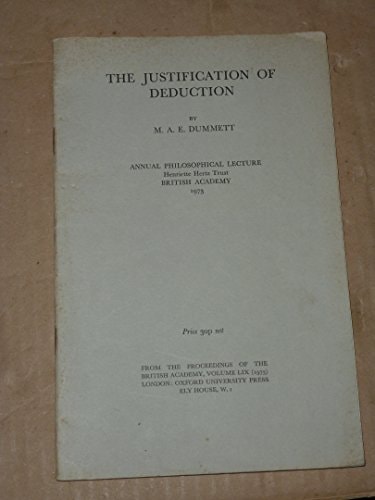 The Justification of Deduction