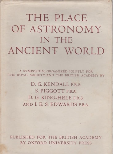The Place of Astronomy in the Ancient World