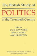 The British Study of Politics in the Twentieth Century