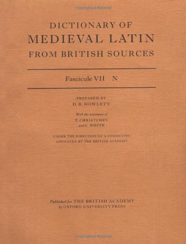 Dictionary of Medieval Latin from British Sources: Fascicule VII: N
