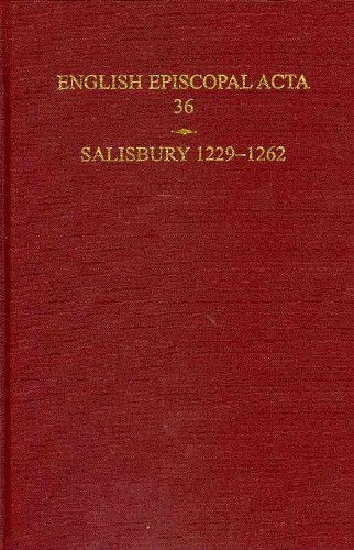 English Episcopal Acta 36: Salisbury 1229-1262
