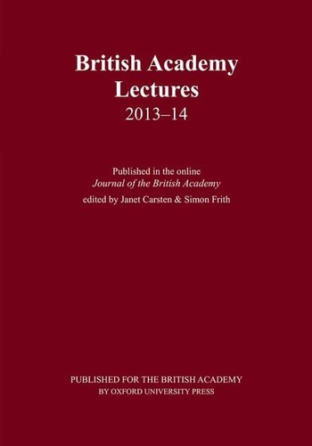 British Academy Lectures 2013-14