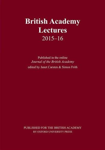 British Academy Lectures: 2015-16