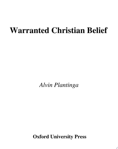 Warranted Christian Belief