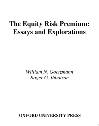 The Equity Risk Premium