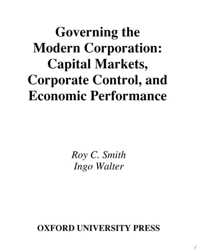 Governing the Modern Corporation