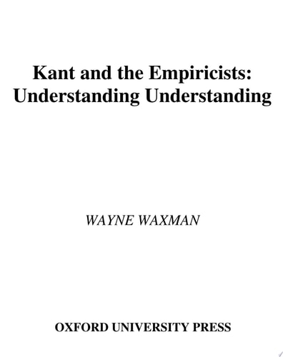 Kant and the Empiricists