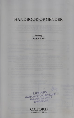 Handbook of Gender