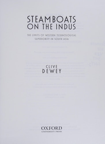 Steamboats on the Indus: The Limits of Western Technological Superiority in South Asia