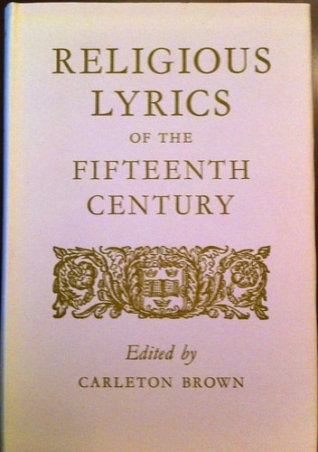 Religious Lyrics of the 15th Century