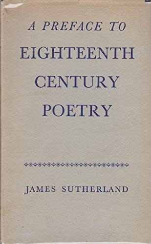 A Preface to Eighteenth Century Poetry