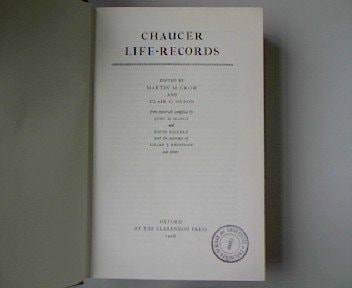 Chaucer Life Records