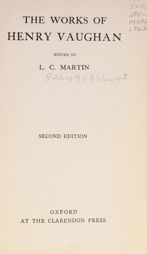 The Works of Henry Vaughan
