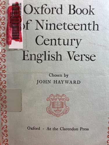 The Oxford Book of Nineteenth-Century English Verse