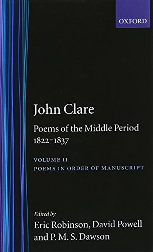 Poems of the Middle Period: Volume II: 1822-1837