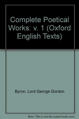 The Complete Poetical Works: Volume I