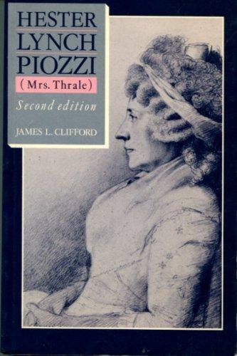 Hester Lynch Piozzi: Mrs. Thrale