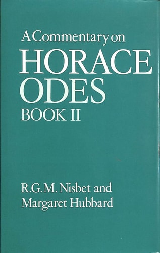 A Commentary on Horace: Odes, Book II