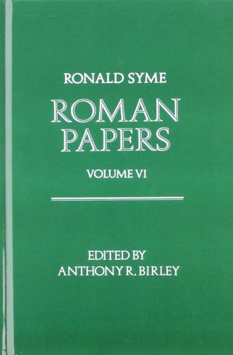 Roman Papers: Volume VI