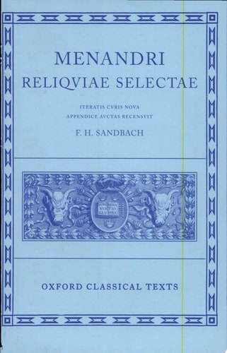 Menander: Reliquiae Selectae