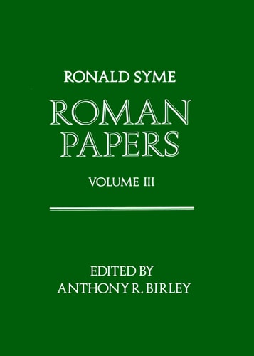 Roman Papers: Volume III