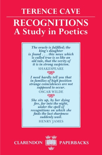 Recognitions: A Study in Poetics