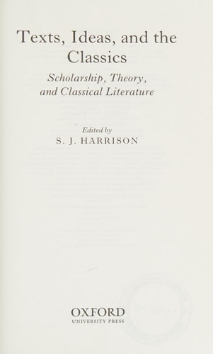Texts, Ideas, and the Classics