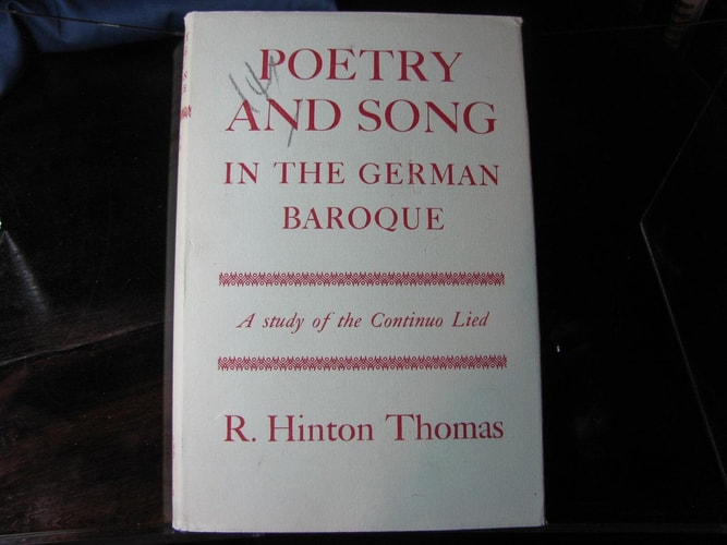 Poetry and Song in the German Baroque