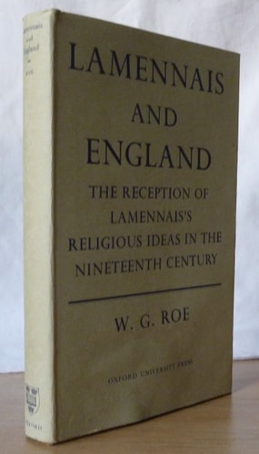 Lamennais and England: The Reception of Lamennais's Religious Ideas in England in the Nineteenth Century