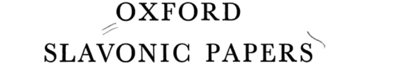 Oxford Slavonic Papers: Volume 9