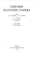 Oxford Slavonic Papers: Volume XXII