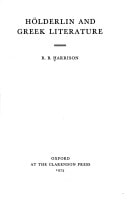 Hölderlin and Greek Literature