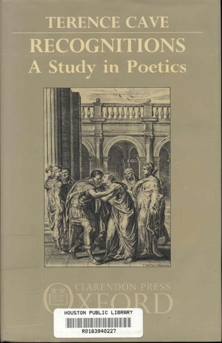 Recognitions: A Study in Poetics