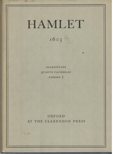 Hamlet: 1st Quarto, 1603