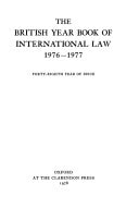 British Yearbook of International Law: Volume 48 (1976-1977)
