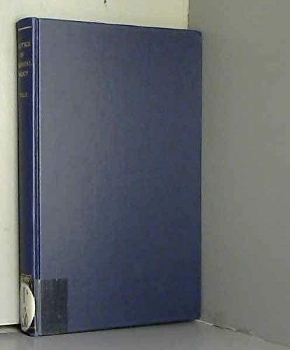 Politics of Colonial Policy: The Board of Trade in Colonial Administration 1696-1720