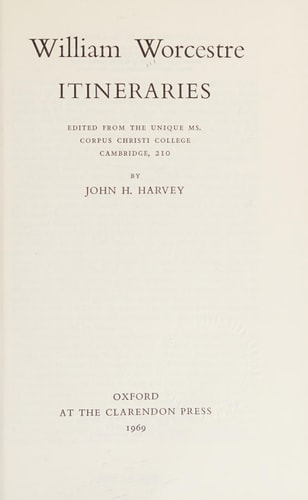 Itineraries of William Worcestre