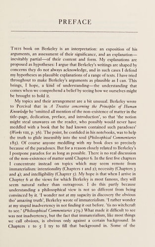 Berkeley: An Interpretation