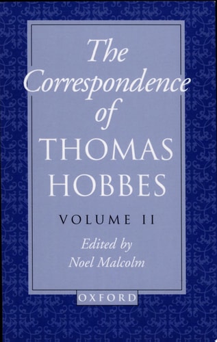 The Correspondence of Thomas Hobbes: Volume II: 1660-1679